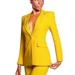 $315 NWT Glory Connection BAHIRA BLAZER IN YELLOW